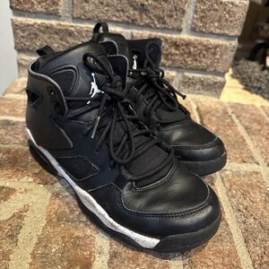 Nike Air Jordan Flight Club 91 GS Size 5.5Y Black White DM1685 001 Shoes #0062